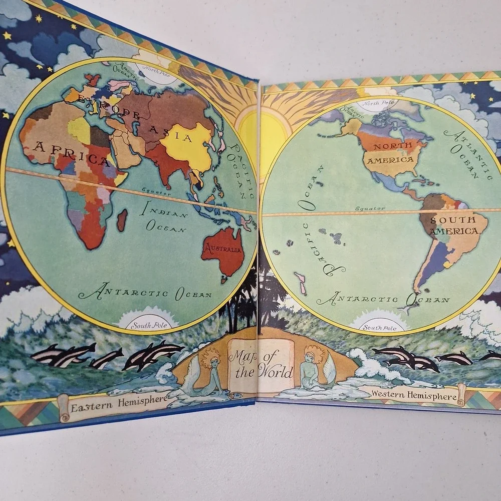 Vintage 1920s Children's Book, Little Folks Other Lands, Deluxe Edition